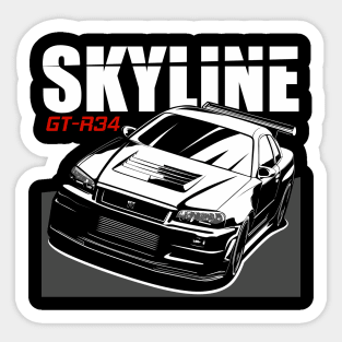 Skyline r34 Sticker